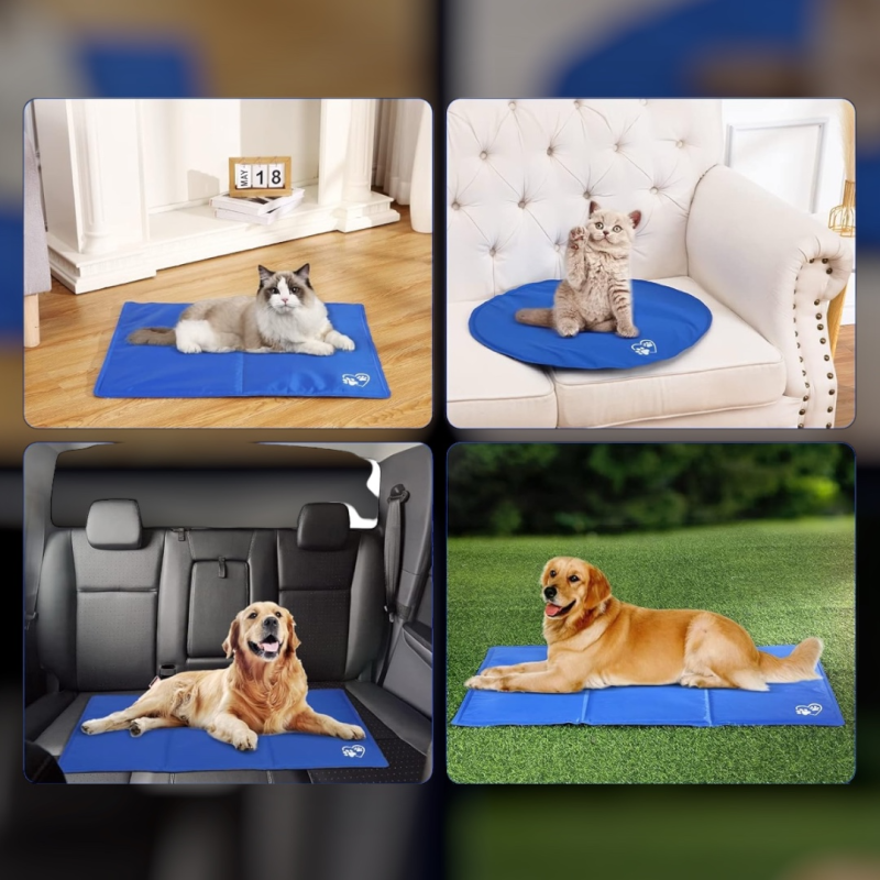 Tappetino Refrigerante Auto‑Rinfrescante per Cani e Gatti 90x50 cm
